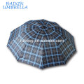 24" Polyester Check Umbrella Promotional